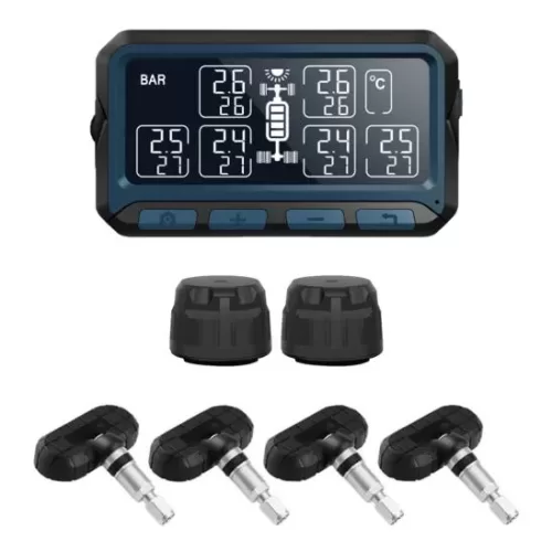 TyreCare T550S Solar Tyre Pressure Monitoring System – 4 Internal 2 External Sensors